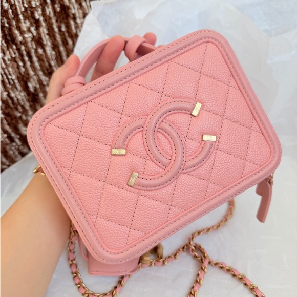 Chanel Pink vanity case bag with handle Handbag - Picture 8 of 11